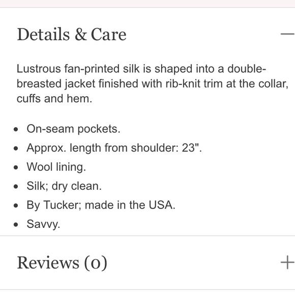 Tucker printed silk jacket - Picture 3 of 3