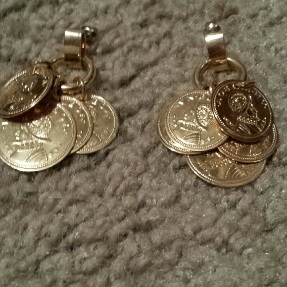 Last Bogo Gypsy boho gold coin collector earrings