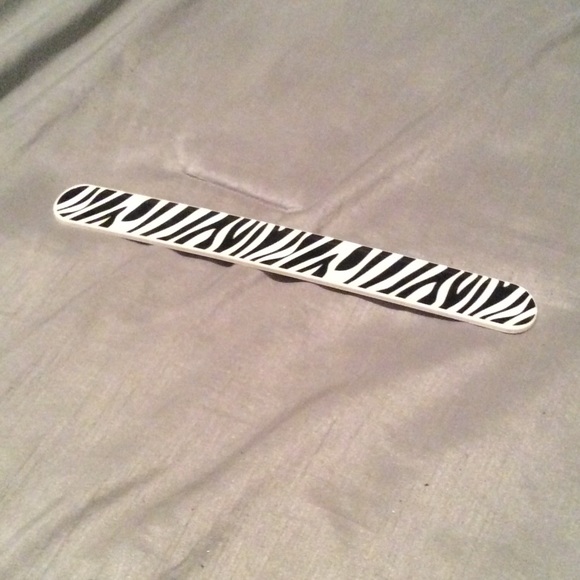 Zebra slap on bracelet