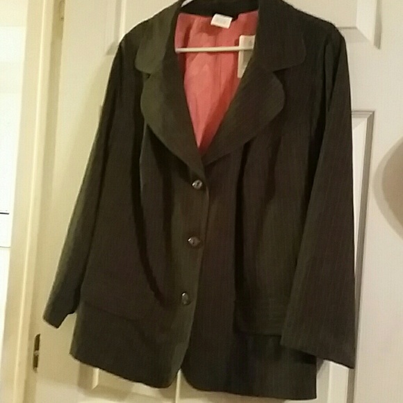 NWT Torrid Grey and Coral Blazer Suit Jacket
