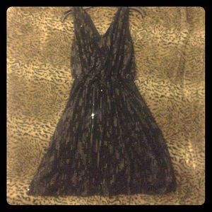 Black sequence dress