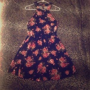 Flower halter dress