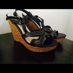 Aldo black wedges