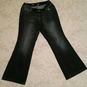 👖Women's Lightly Flared Dark Denim Jeans👖