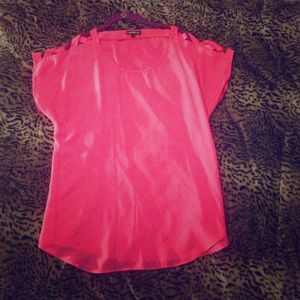 Neon pink loose top