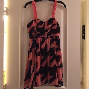 NEW Pink and Black Short Dress