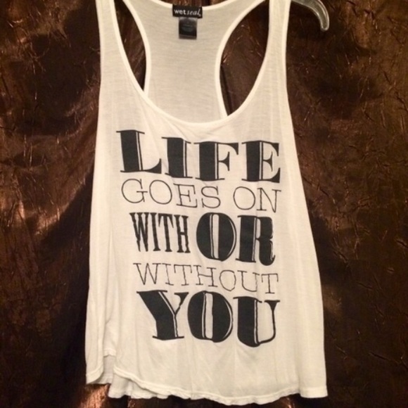 Wetseal Quote Tank Top