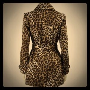 Leopard print Trench Coat