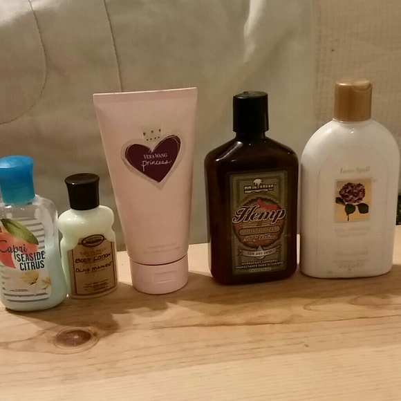 Lotions used and bath salt