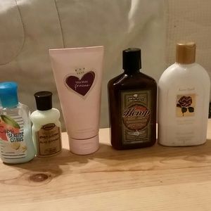 Lotions used and bath salt