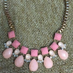Pink statement necklace