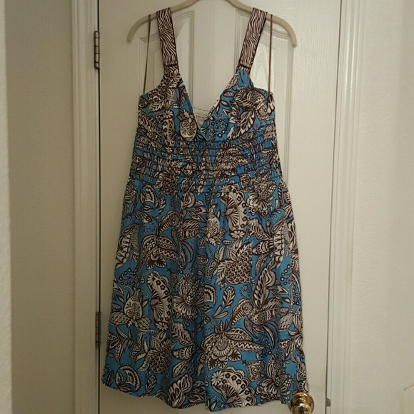 A silk printed dress