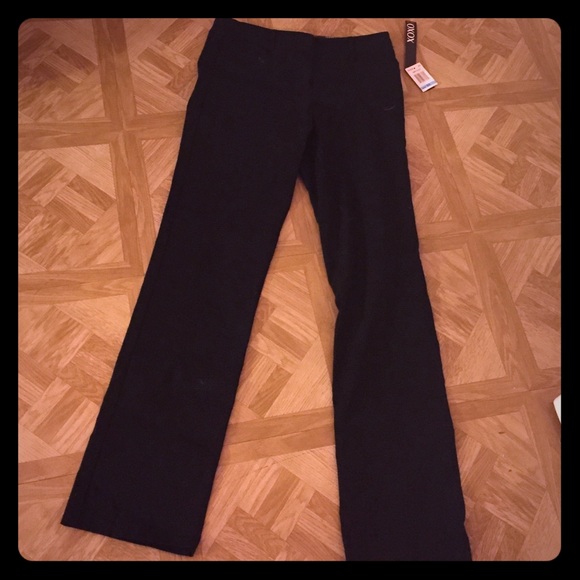 Black boot cut dress pants