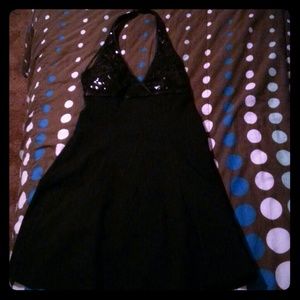 💞Lg Black Sparkly Masquerade Semi Formal Gown 💞