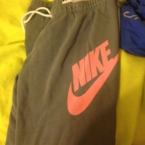 Grey Nike sweatpants