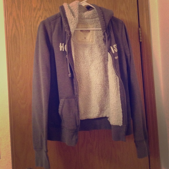Gray Hollister jacket