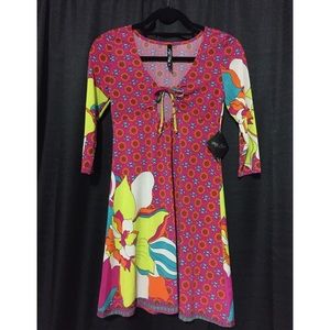 NWT Colorful White Mark dress from Valerie Joseph