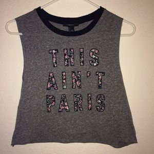 This ain't Paris tank/crop top