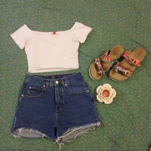 Off the Shoulder Crop Top | H&M