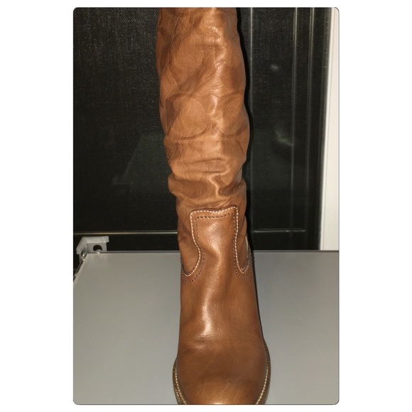 Authentic Coach Embossed Knee High Boots - Picture 4 of 4