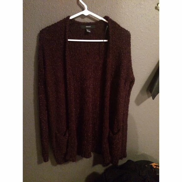 Burgundy Cardigan