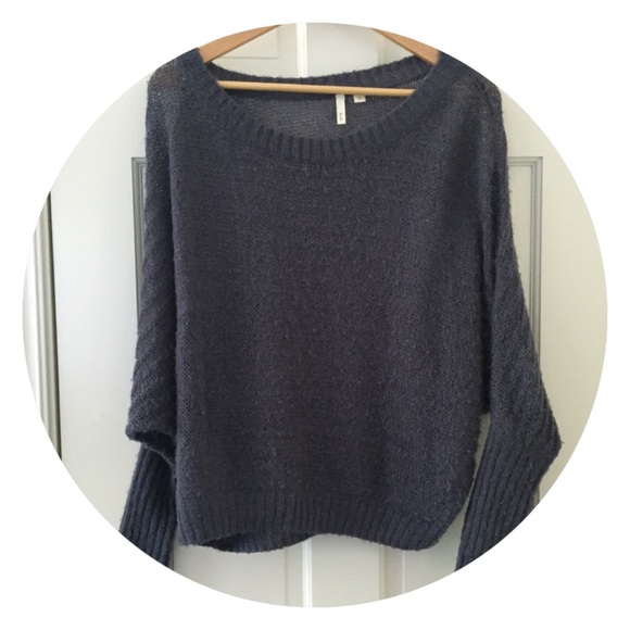 Blue knit sweater