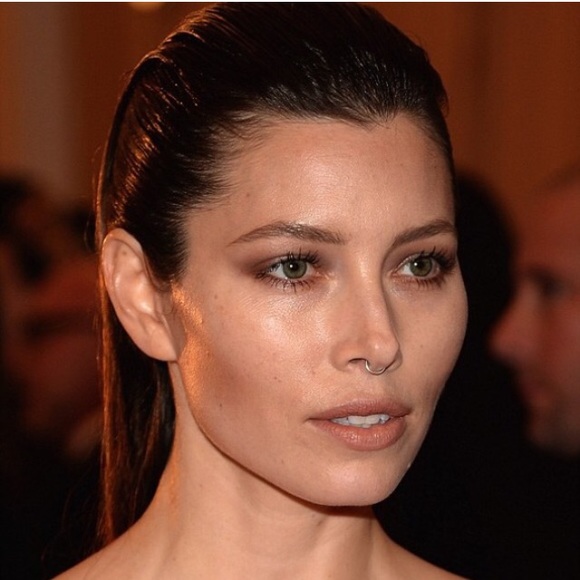 4 gold fake piercings