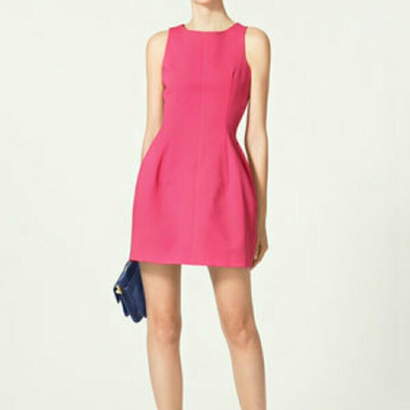 Zara Tulip magenta dress