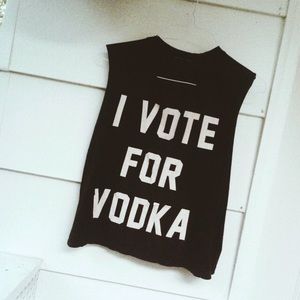Urban Outfitters I Vote For Vodka Tank