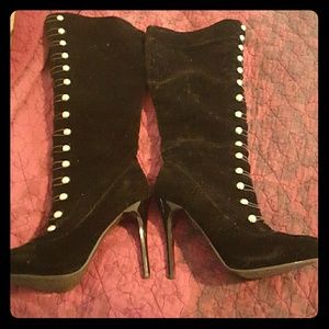 Shoe dazzle Zip Up Knee High Boots
