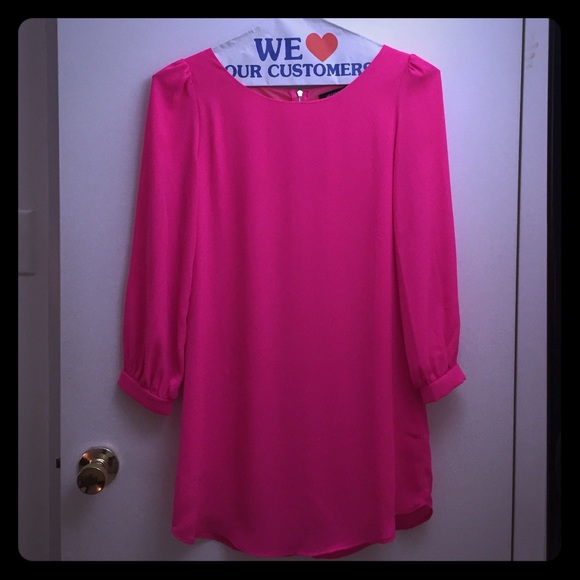 Necessary Clothing Shift Dress (hot pink)