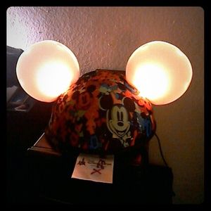 Light up Mickey hat with Birthday Mickey Hat