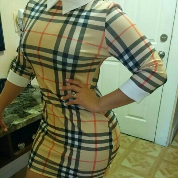 Plaid dress available in Small