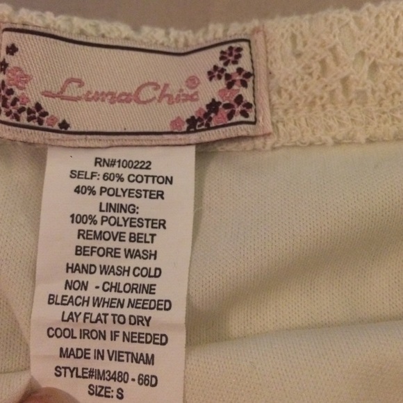 off white size small lace skirt - Picture 3 of 3