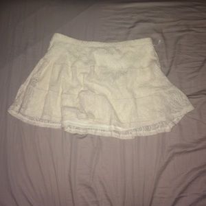 off white size small lace skirt