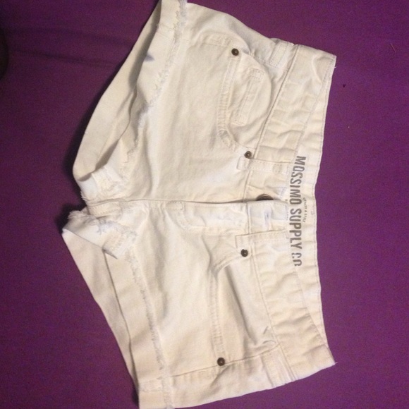 White denim summer short