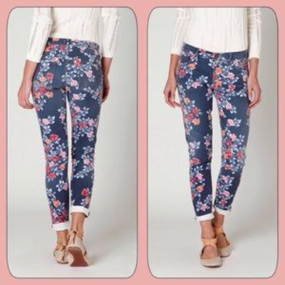 citizens of humanity floral jeans