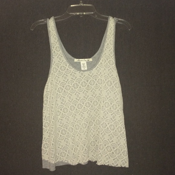Lace/Crochet Tank Top, Size S, American Rag - Picture 1 of 3