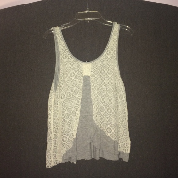 Lace/Crochet Tank Top, Size S, American Rag - Picture 2 of 3