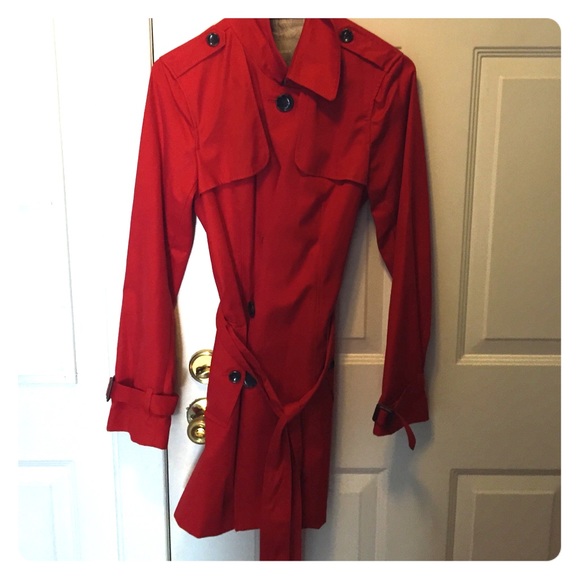 Banana republic burnt orange trenchcoat