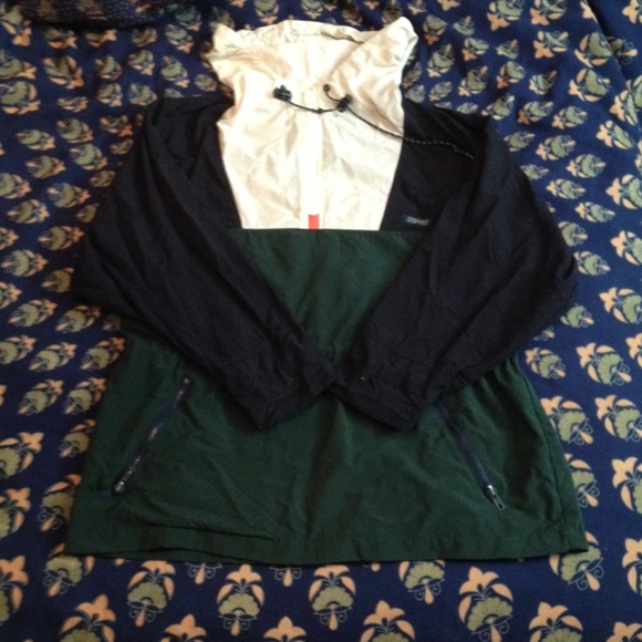 vintage colorblock sports coat/rain coat