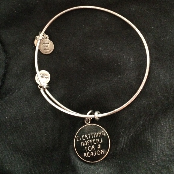"Everything happens for a reason" Silver Alex& Ani