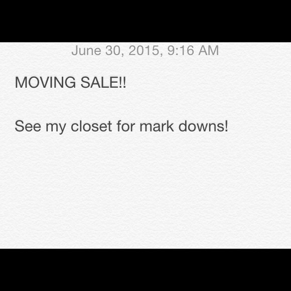 MOVING SALES!!