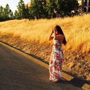 H&M Long Floral Maxi Dress