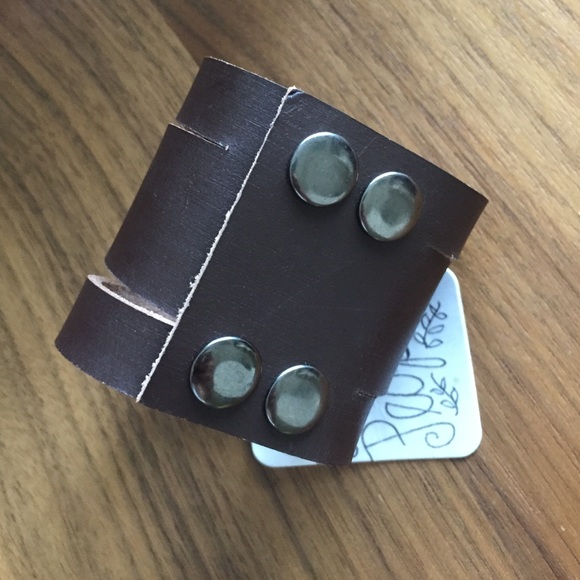 Free People Monza leather cuff, NWT - Picture 3 of 4