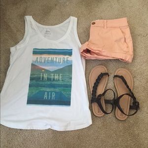 Brown Strappy braided sandals by Mossimo 😍