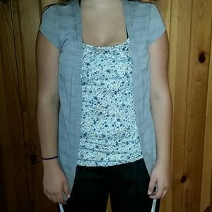 Tank and cardigan top