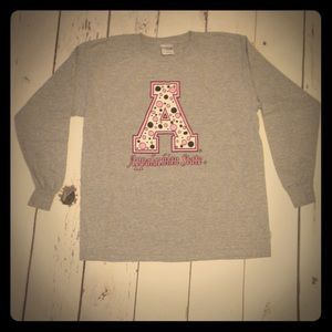 Appalachian state, gray, long sleeved t-shirt