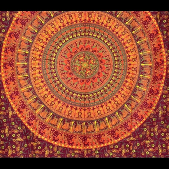 SOLD Beautiful bohemiam style cotton wall art