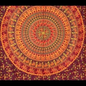 SOLD Beautiful bohemiam style cotton wall art